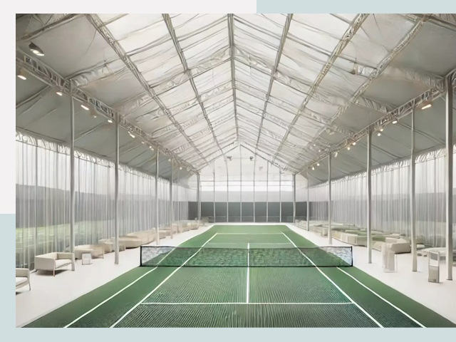 Строительство теннисных кортов в Назарове