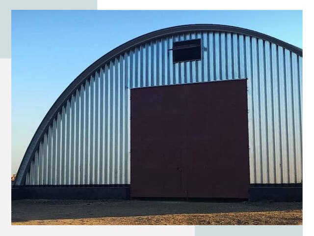Бескаркасные ангары в Назарове
