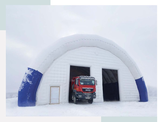 Мобильные ангары в Назарове