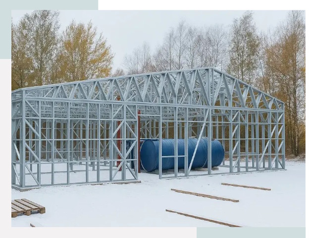 Металлические ангары в Назарове