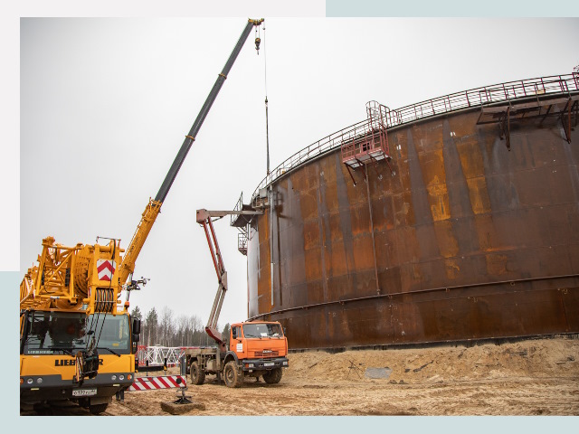 Монтаж резервуаров в Назарове от 617 руб. за м³