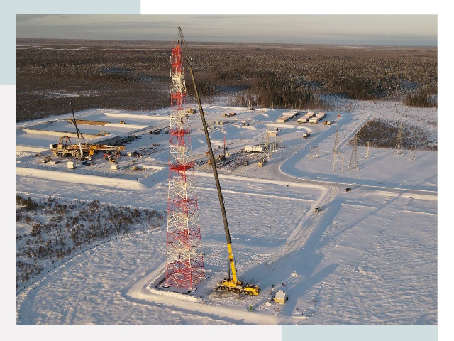 Мачты связи в Назарове