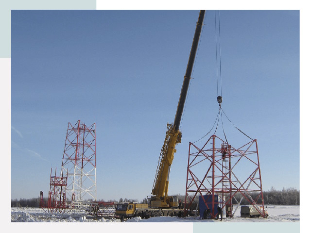 Монтаж вышек связи в Назарове