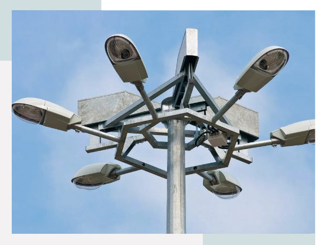 Монтаж осветительных мачт в Назарове