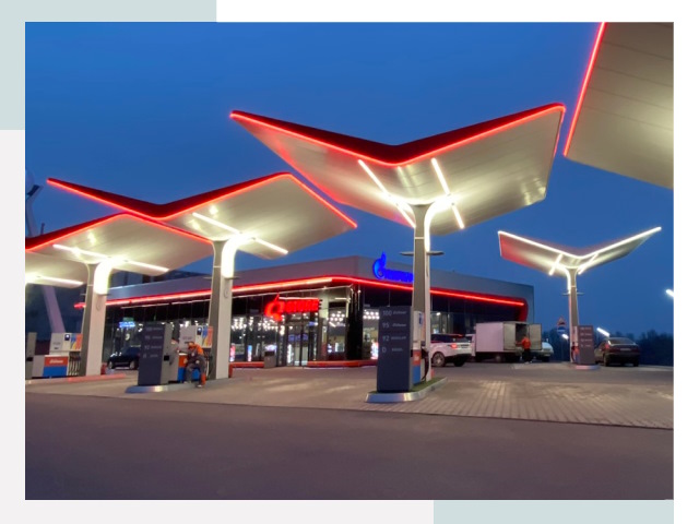 Навесы для АЗС в Назарове