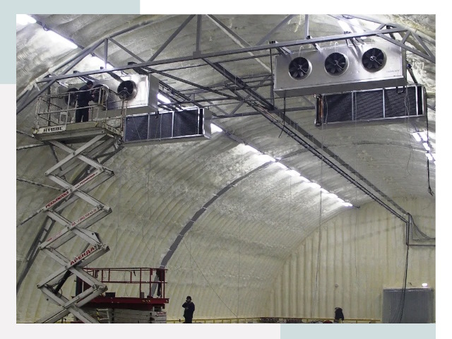 Оснащение ангаров в Назарове