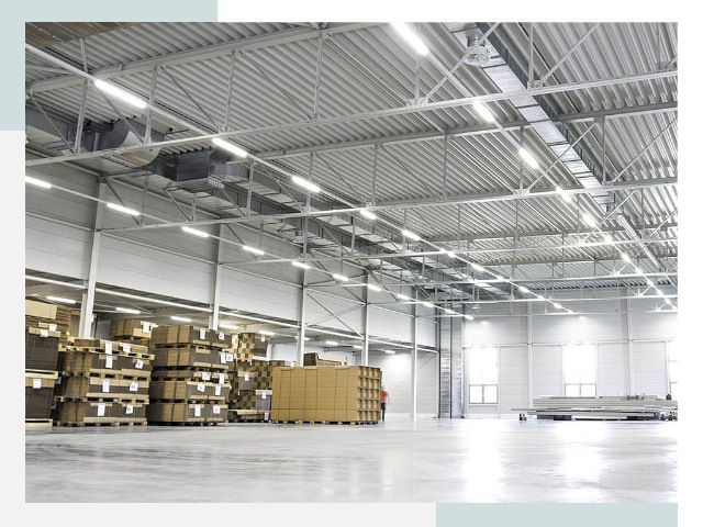 Освещение ангаров в Назарове