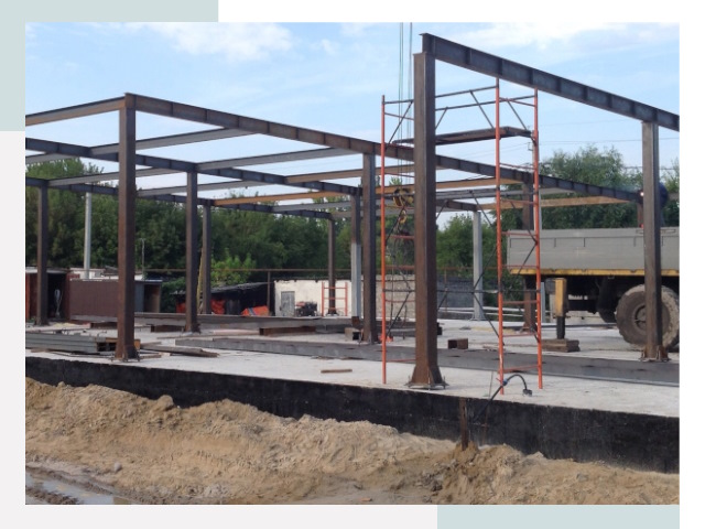 Фундамент для ангаров в Назарове