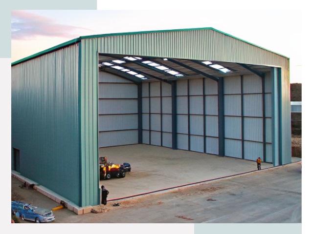 Строительство ангаров в Назарове